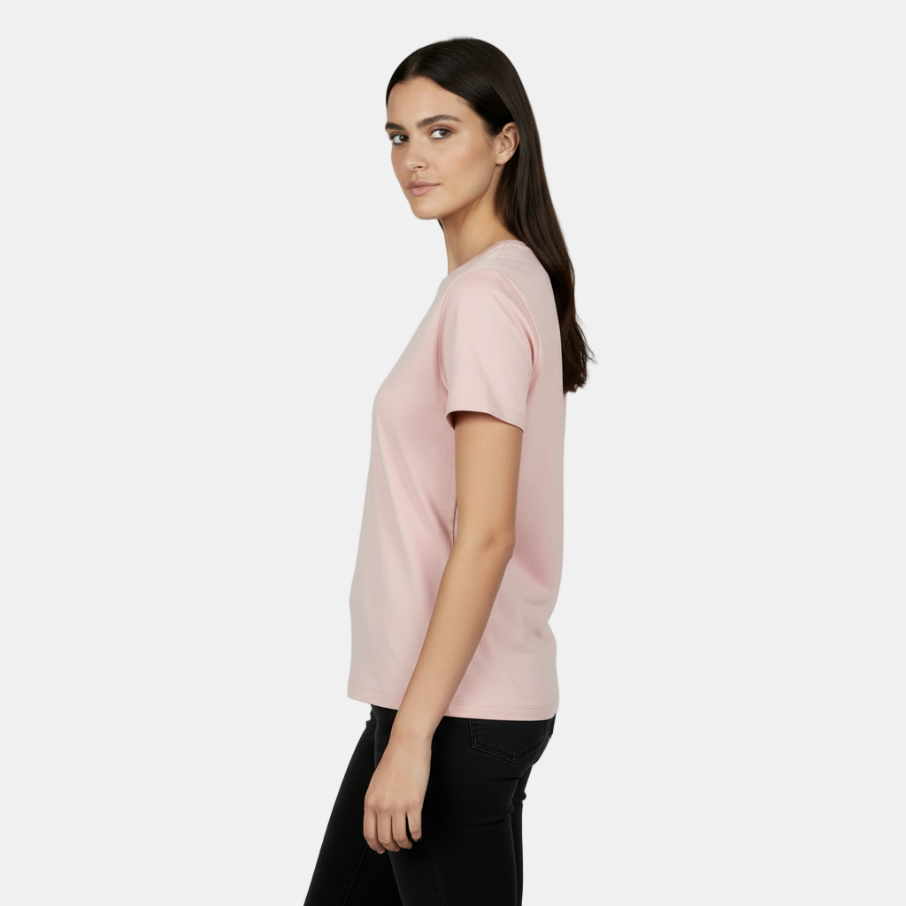T-shirt Basica Donna in Cotone - Vestibilità Ampia e Manica Corta
