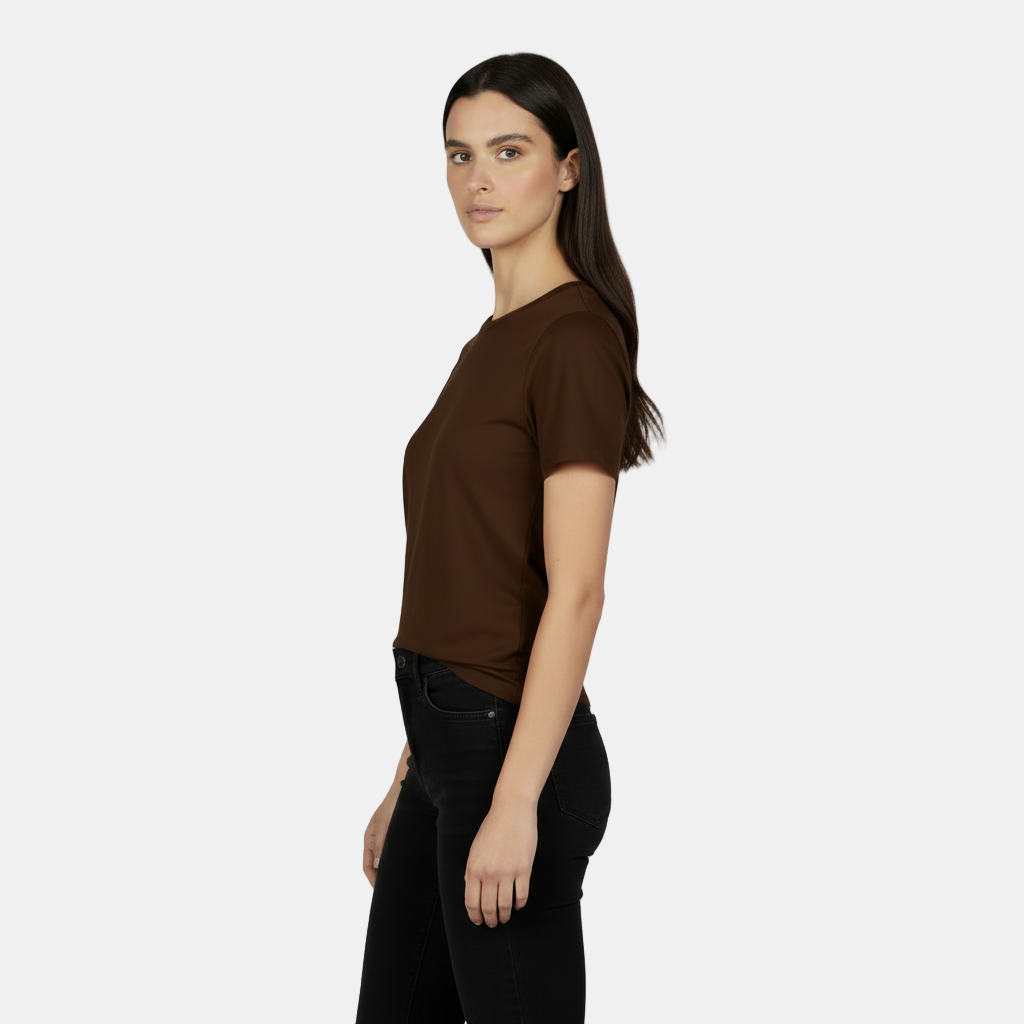 T-shirt Basica Donna in Cotone - Vestibilità Ampia e Manica Corta