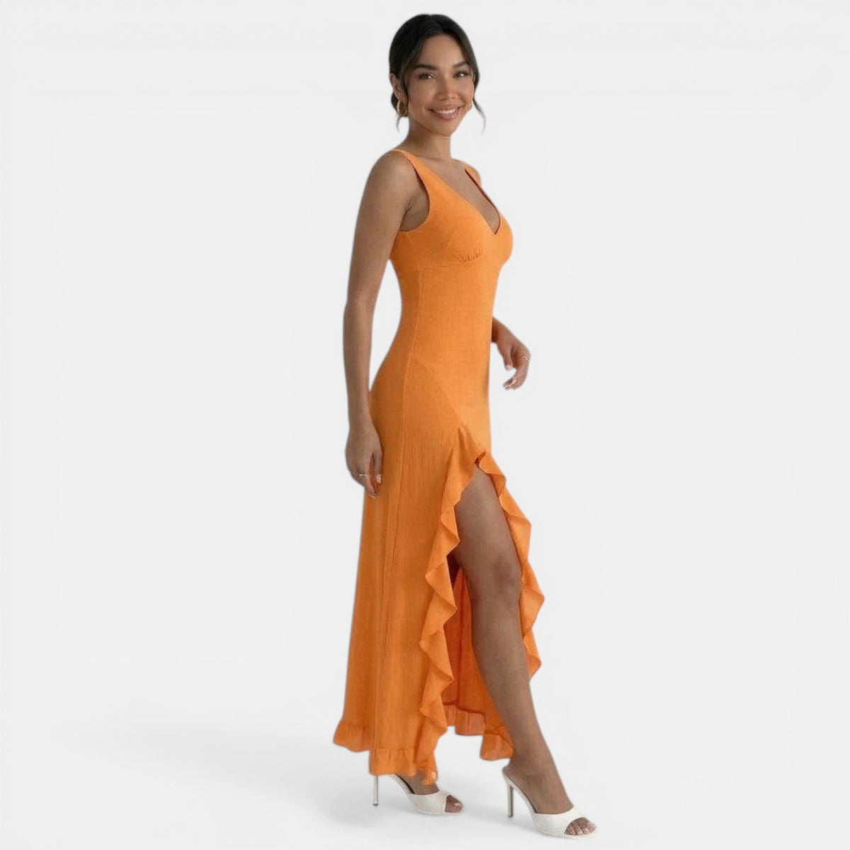 Vestido Midi Elegante Mujer