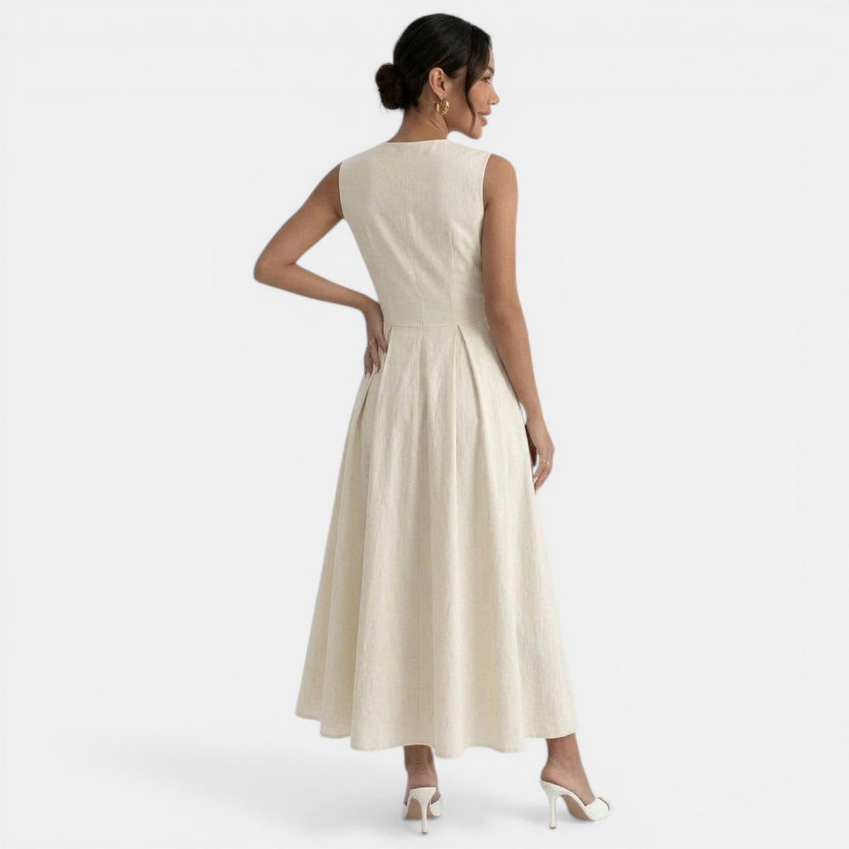Vestido Midi Elegante Mujer
