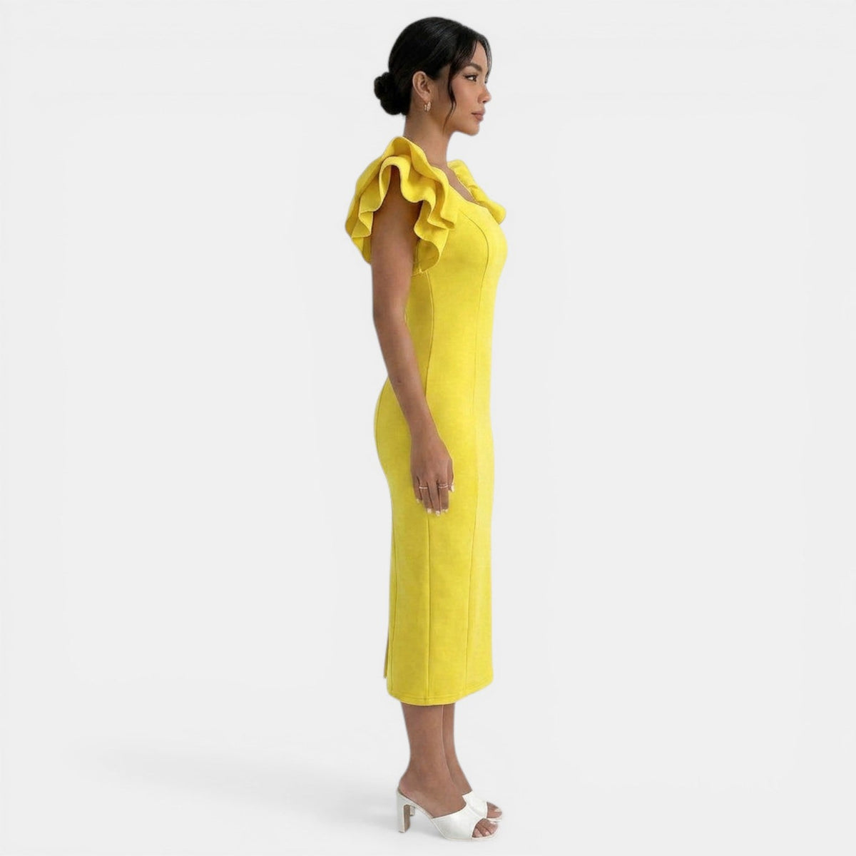 Vestido Midi Elegante Mujer
