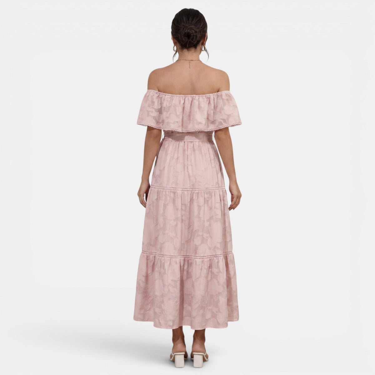 Vestido Boho Mujer Hombros Descubiertos