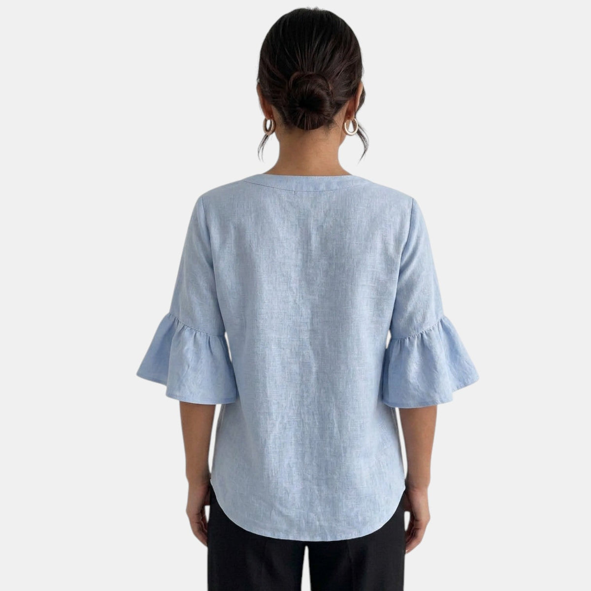 Blusa Lino Mujer Verano Oversize