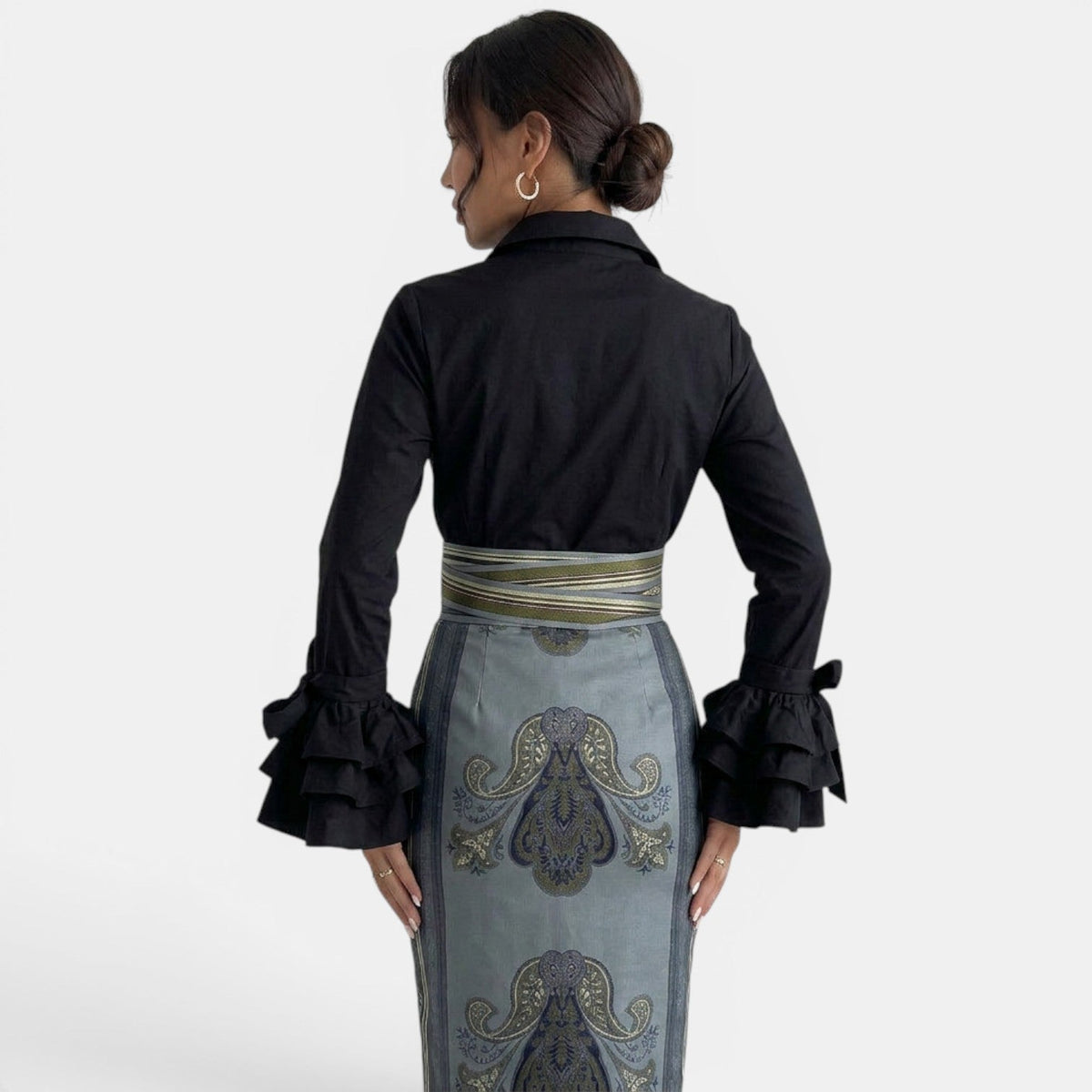 Camisa Mujer Volantes Elegante