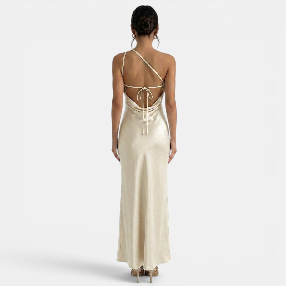 Vestido Largo Encaje Espalda Abierta