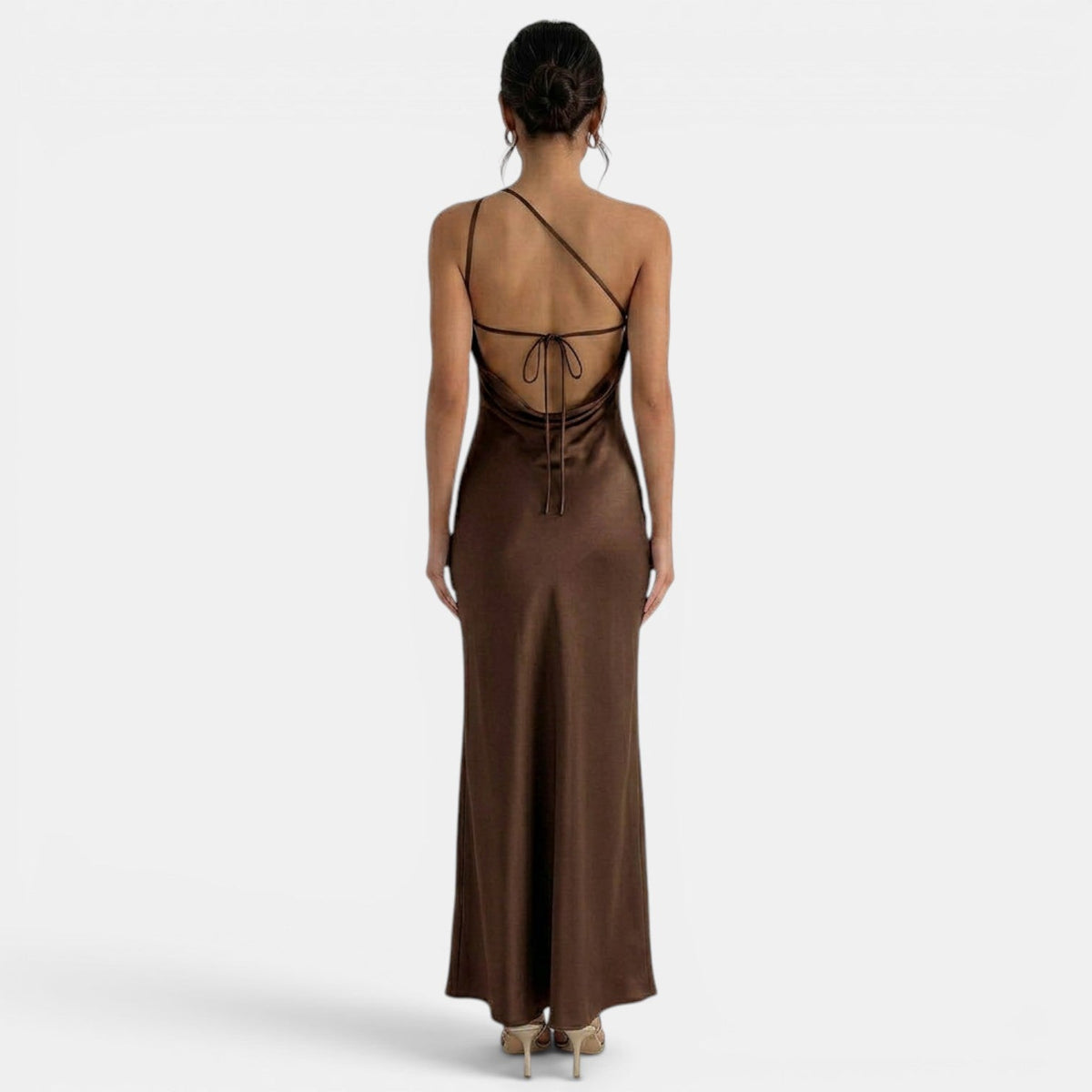 Vestido Largo Encaje Espalda Abierta