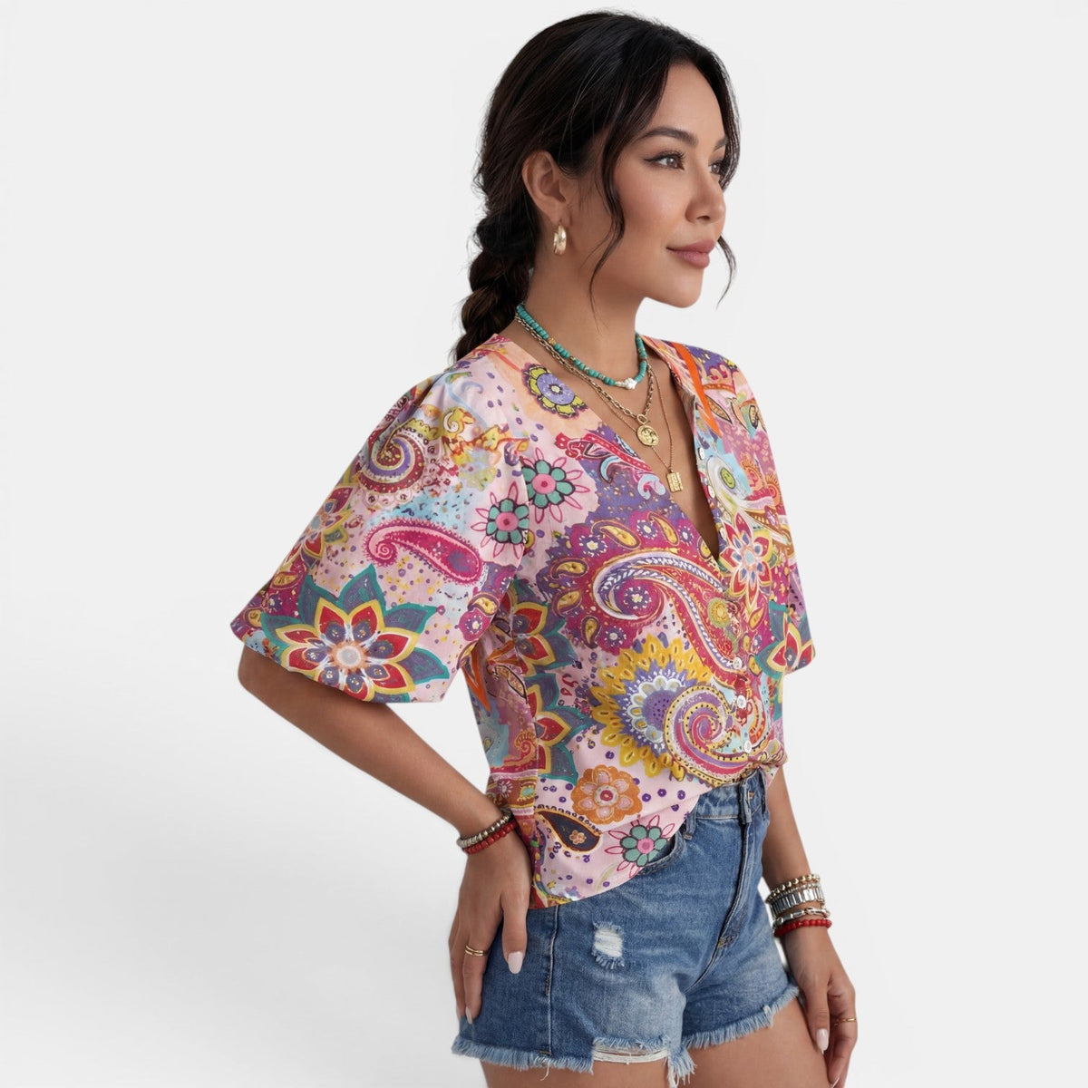 Blusa Boho Mujer Floral