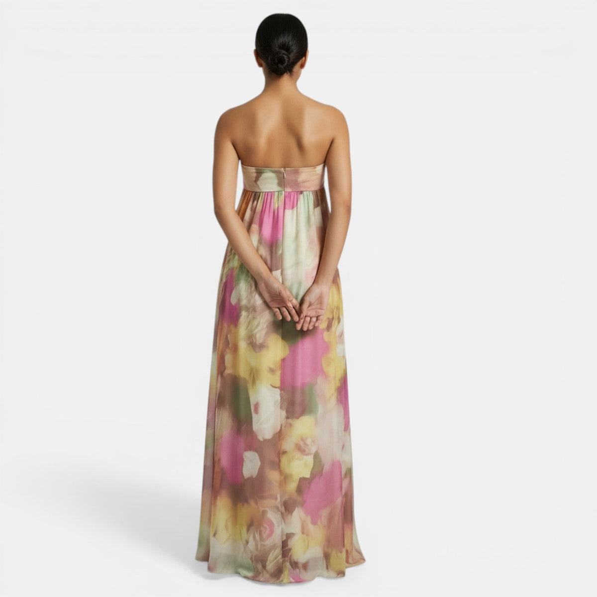 Vestido Rosa Estampado Mujer