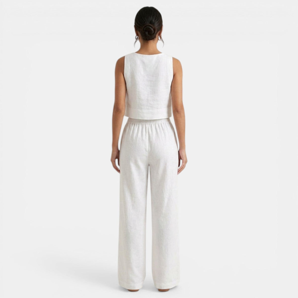 Conjunto Verano Mujer sin Mangas y Pantalón Holgado