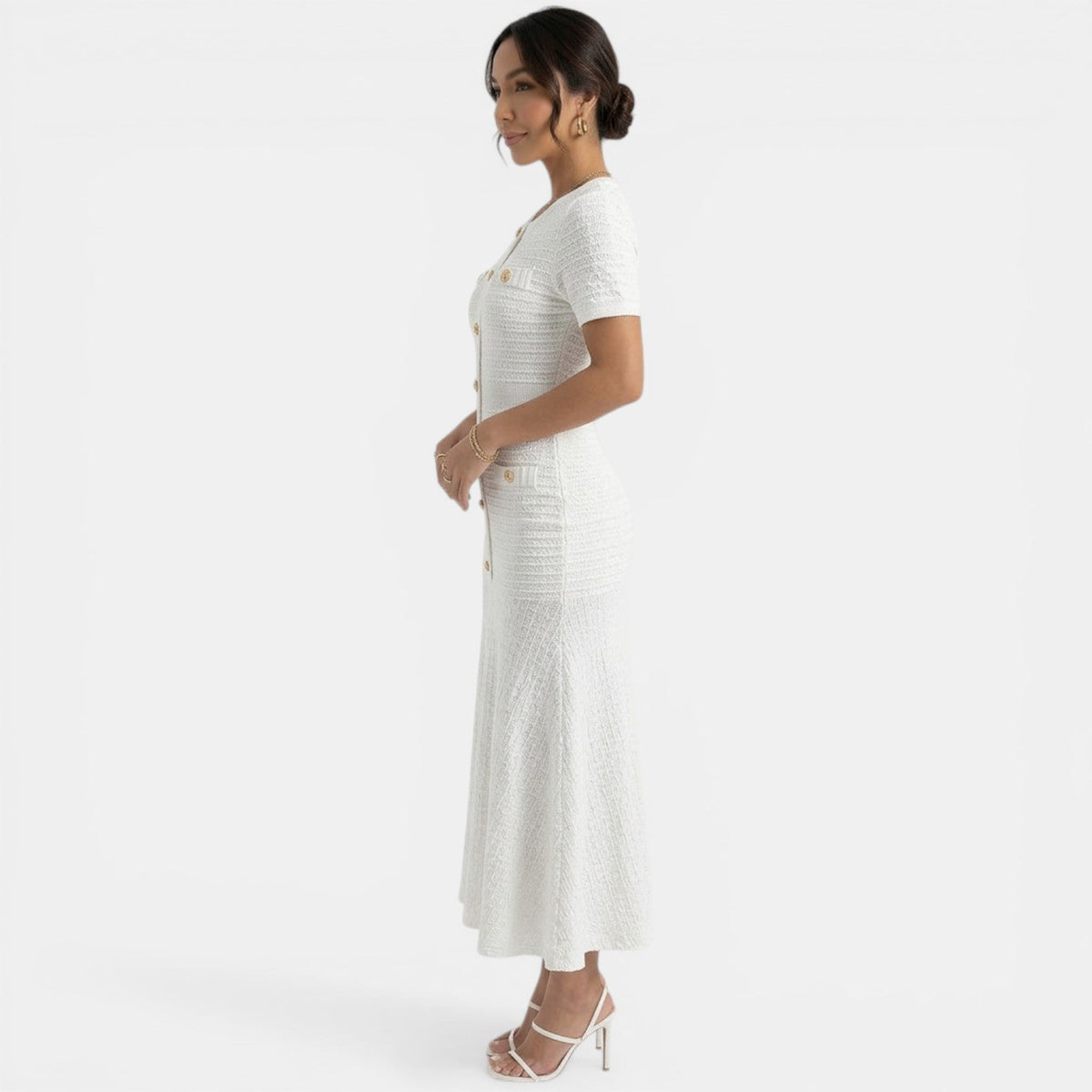 Vestido Midi Elegante Mujer