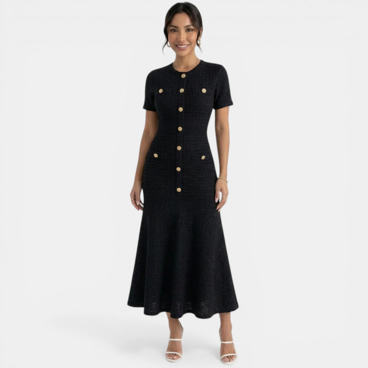 Vestido Midi Elegante Mujer