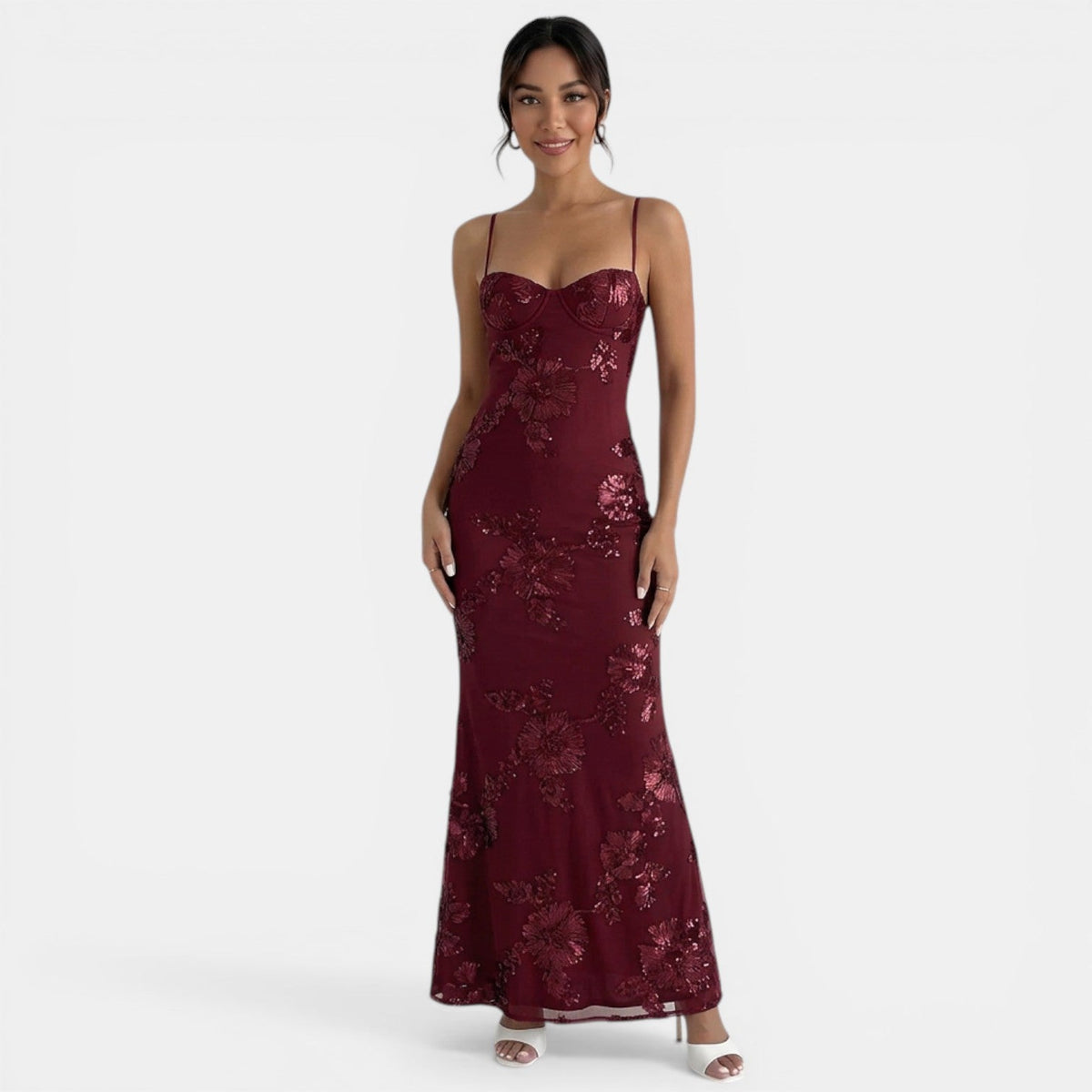 Vestido Maxi Bodycon Flores