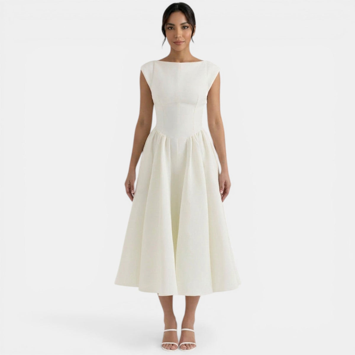 Vestido Midi Mujer Elegante
