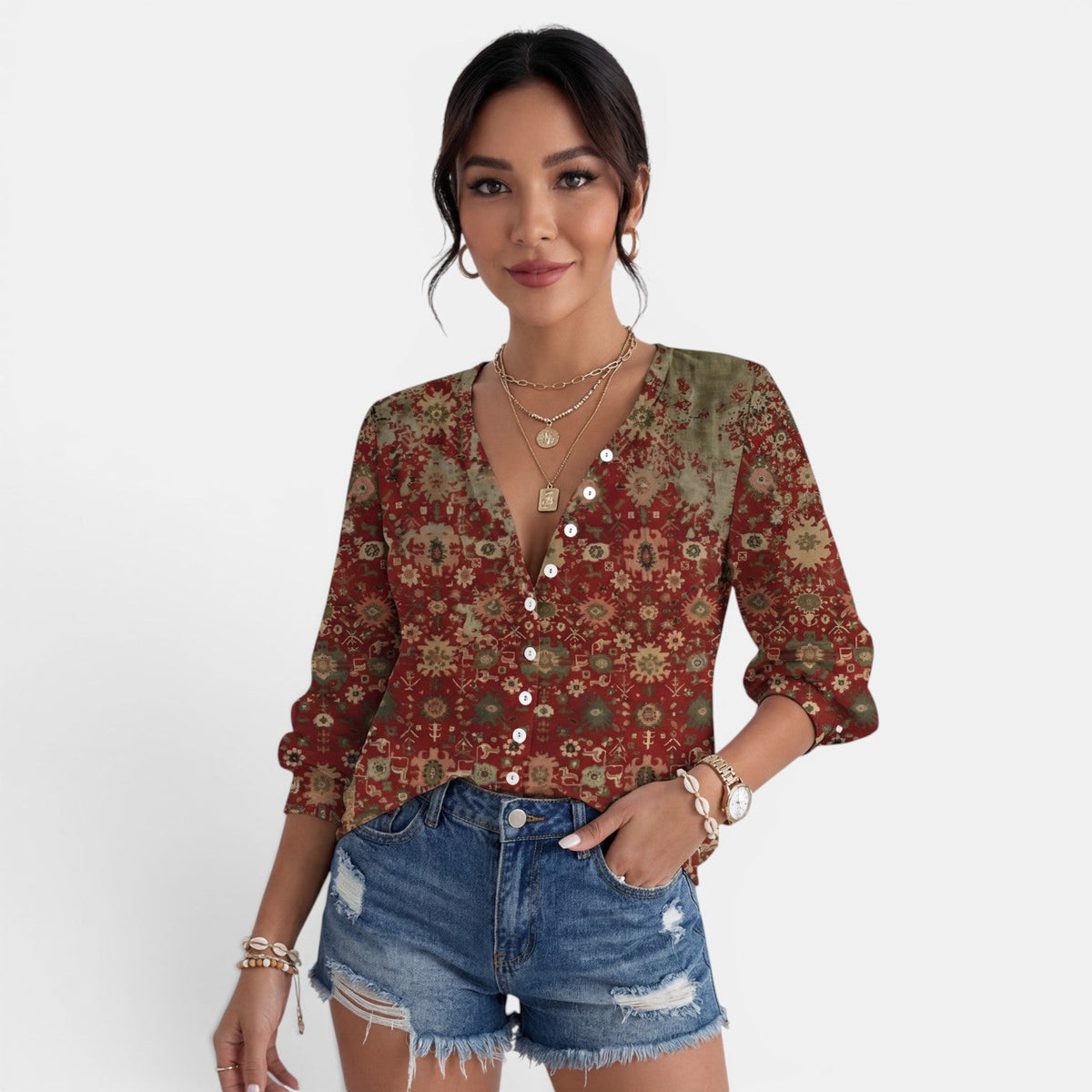 Blusa Boho Mujer Floral
