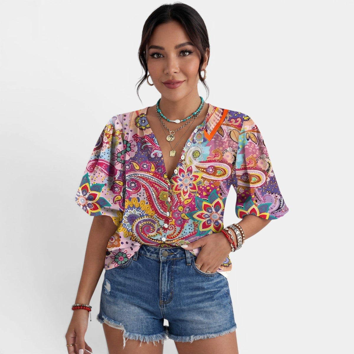 Blusa Boho Mujer Floral