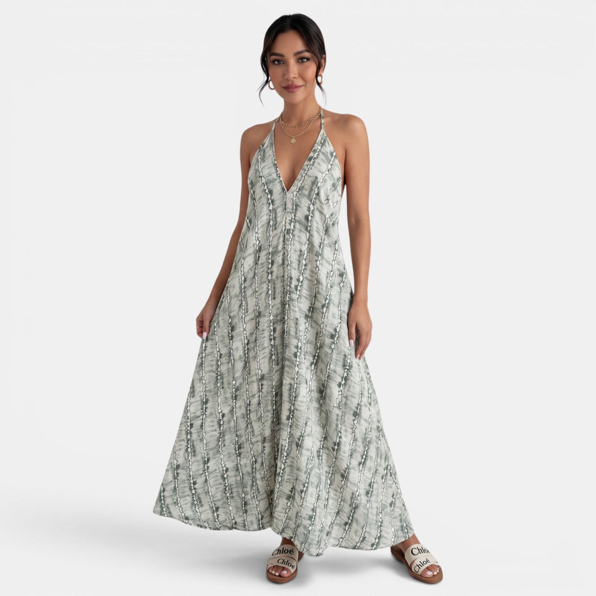 Vestido Largo Boho Mujer Tirantes