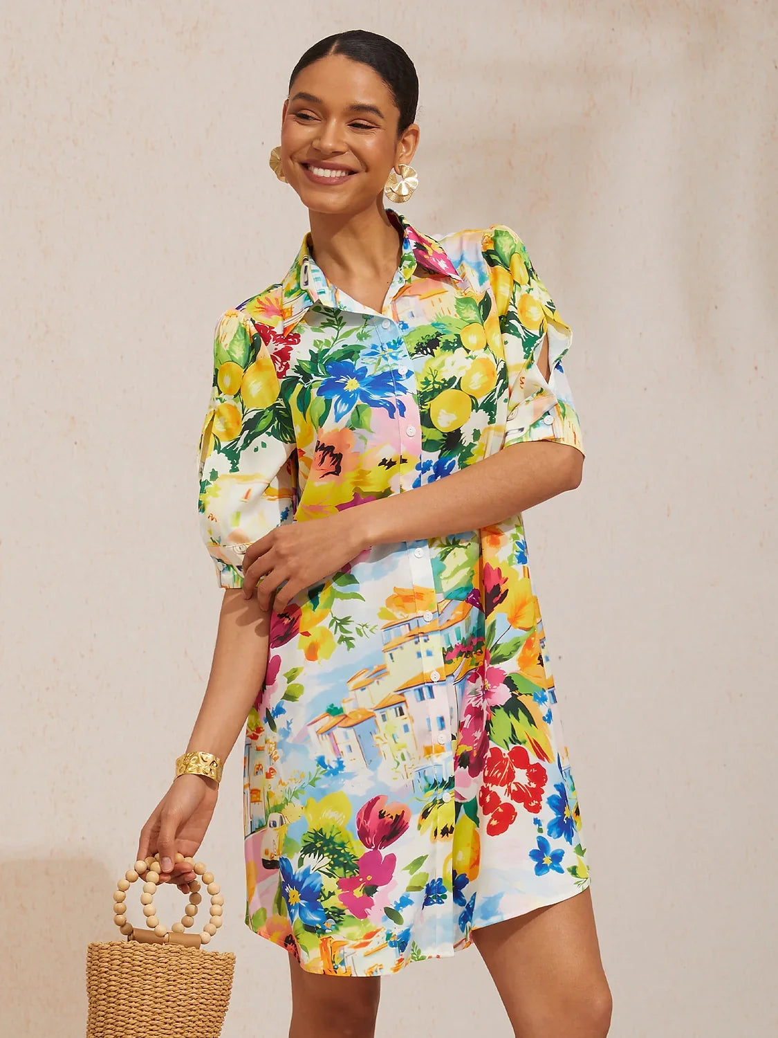 Santorini | Vestido Camisero Midi