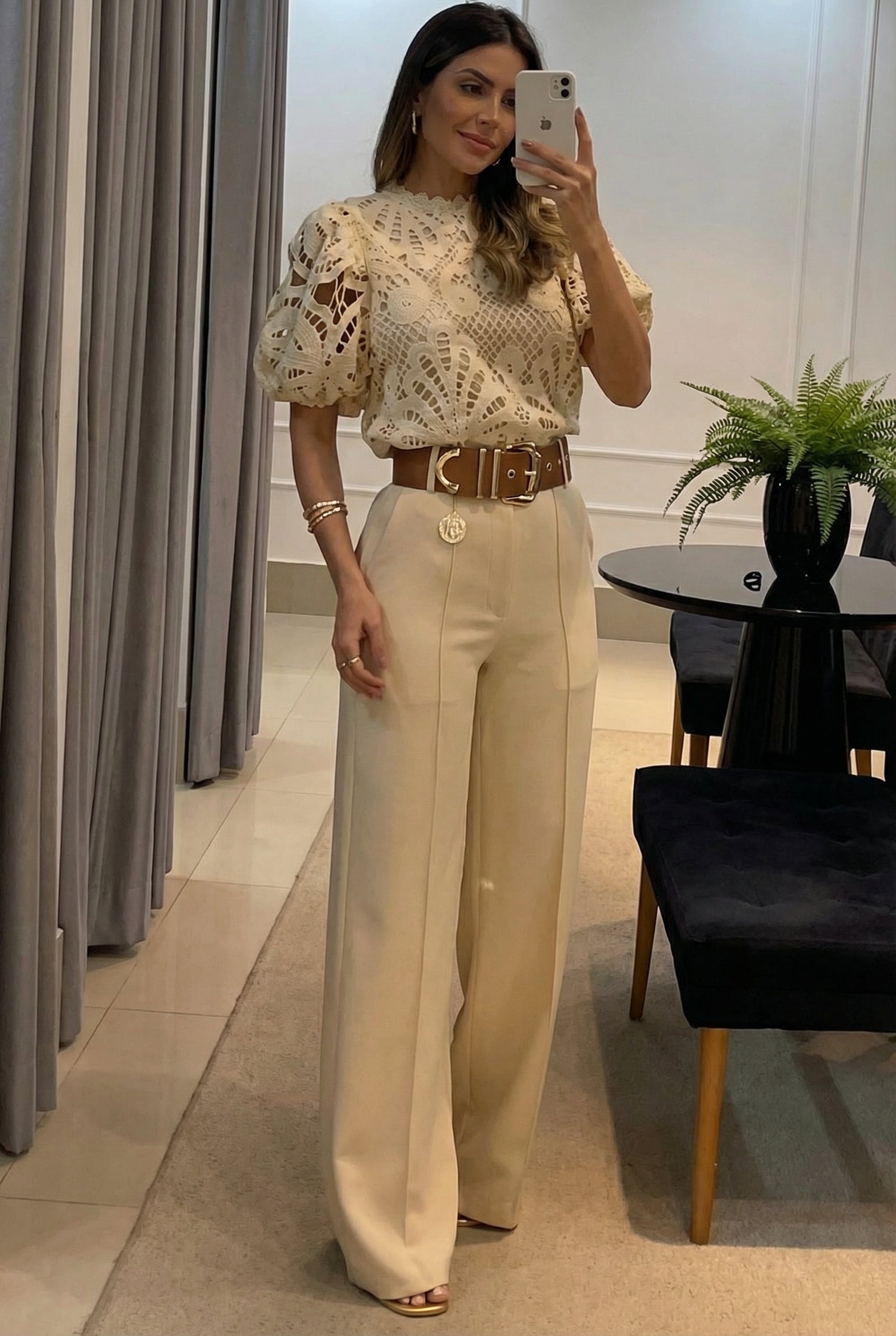 María | Conjunto de Blusa y Pantalón