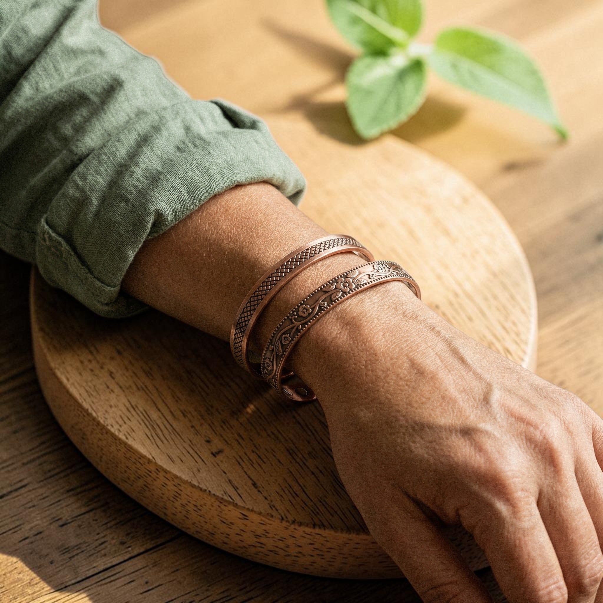 Set de Pulseras Forja de Cobre