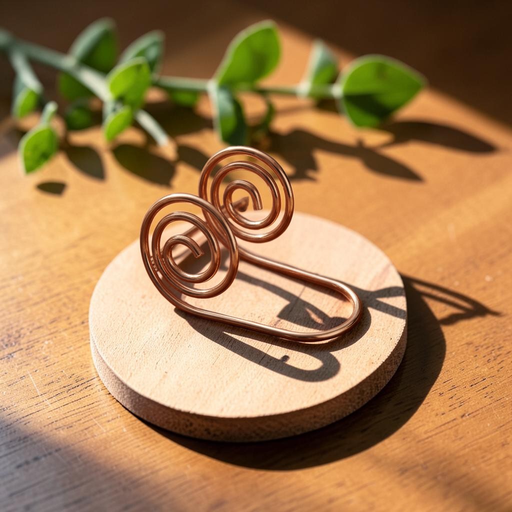 Pulsera Espiral Fluir de Cobre