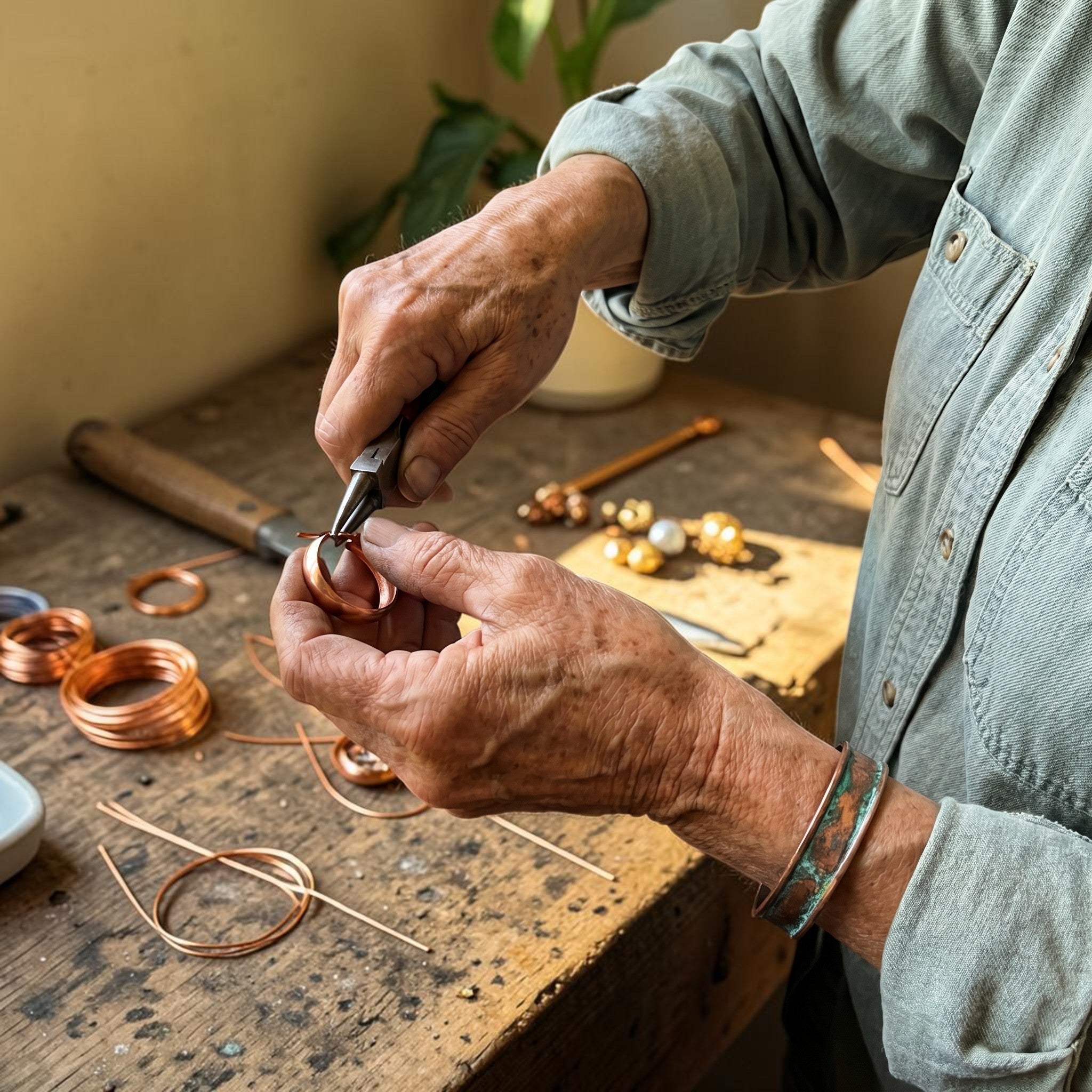 Pendientes Canada de Cobre