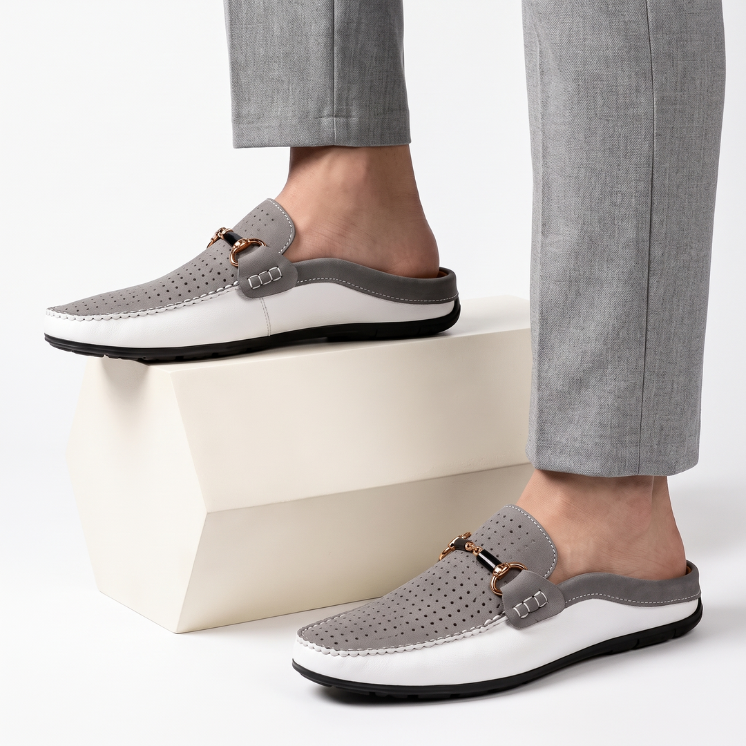Duero | Mocasín Abierto de Piel Perforada