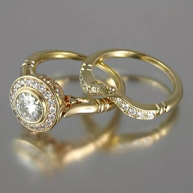 Set de Collares con Inicial en Moissanite