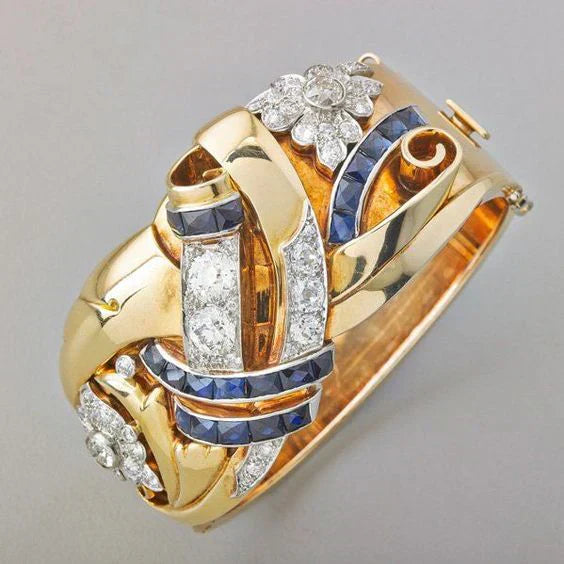 Anillo Oro Vintage con Circonia