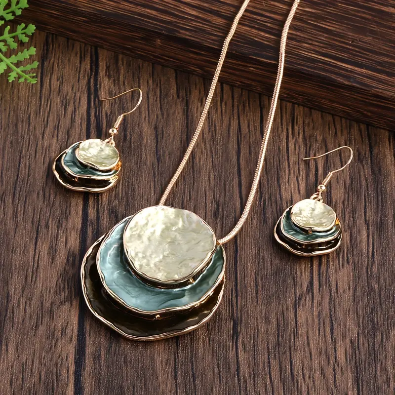 Set Vintage Piedras Azules en Capas