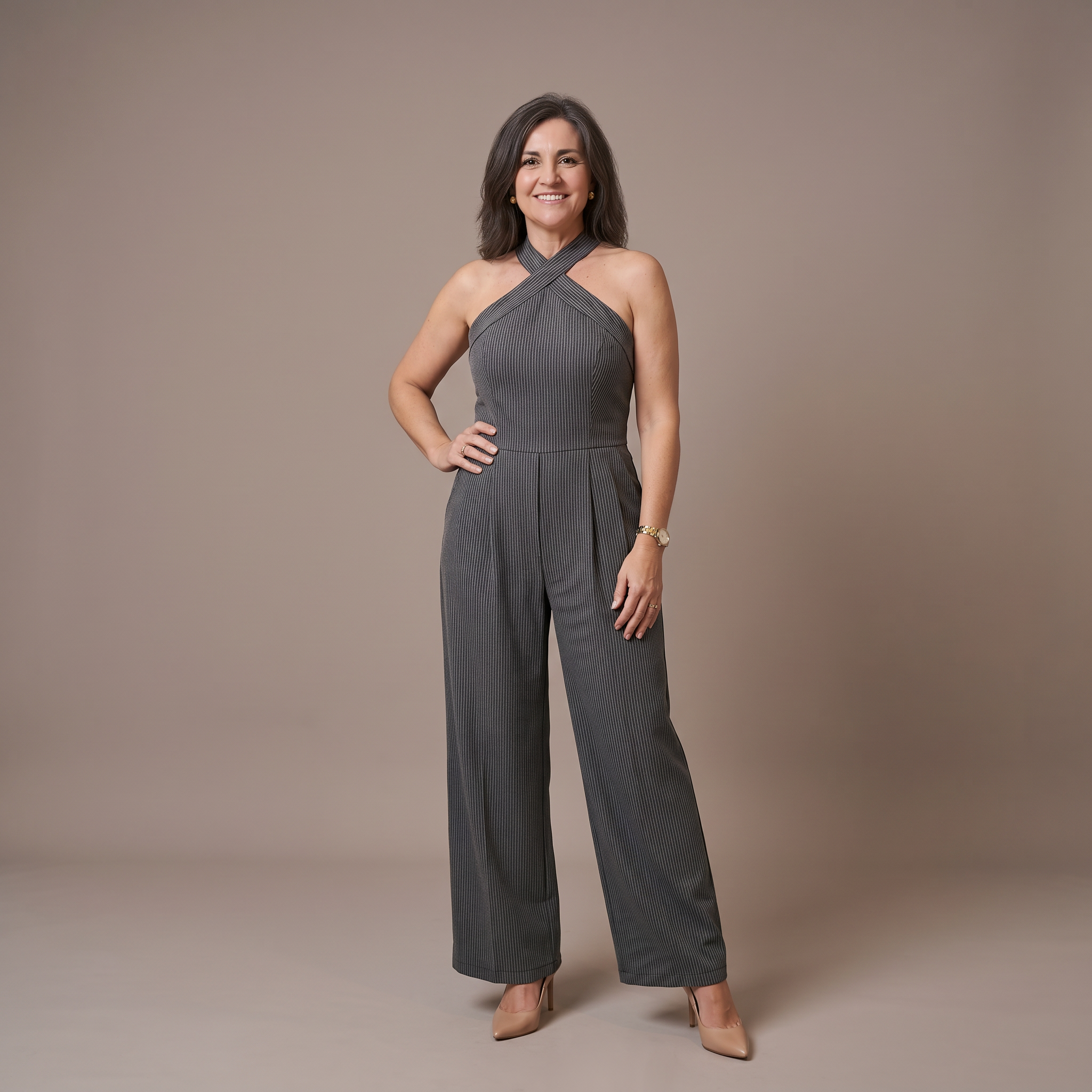 Mile | Mono Elegante Con Escote Cruzado