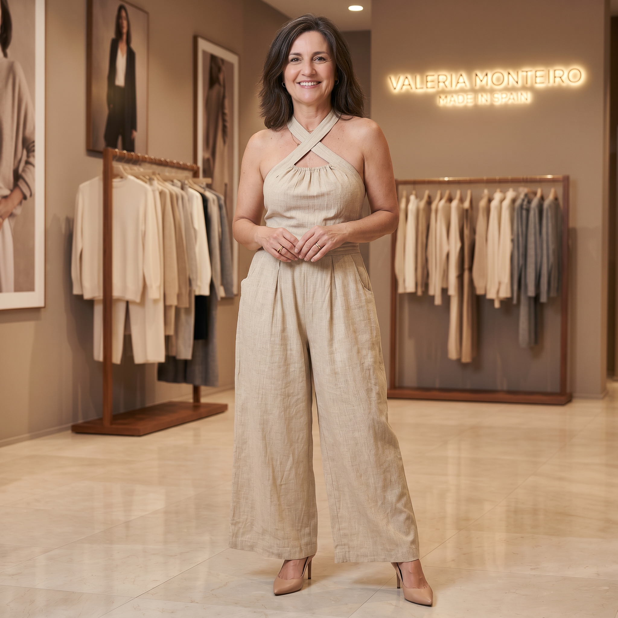 Mile | Mono Elegante Con Escote Cruzado