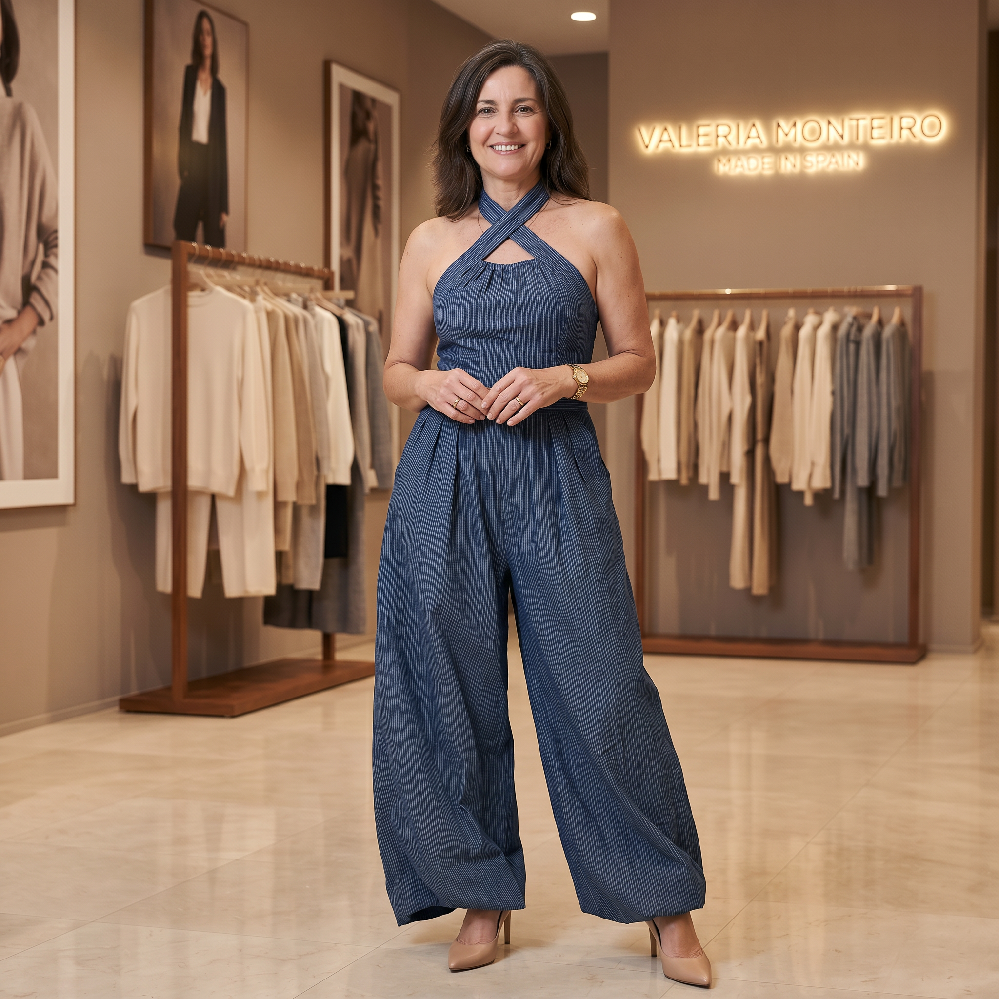 Mile | Mono Elegante Con Escote Cruzado