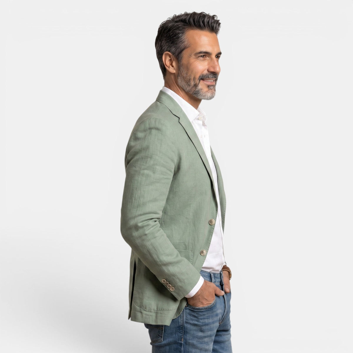 Blazer Hombre Slim Fit Premium – Americana Elegante Ligera con Solapa Clásica