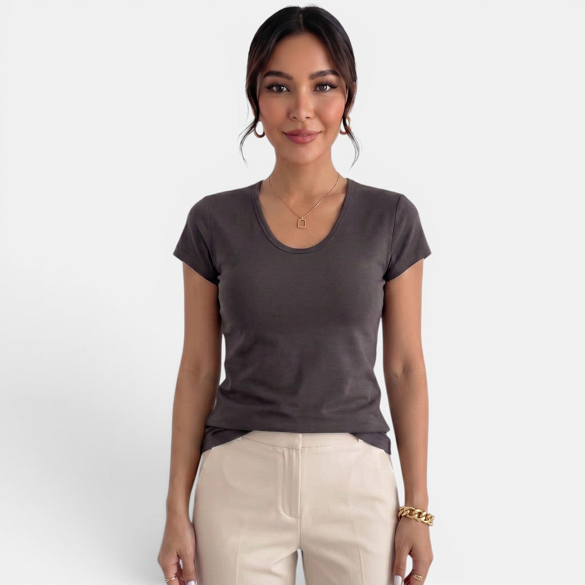 Camiseta Mujer Cuello U