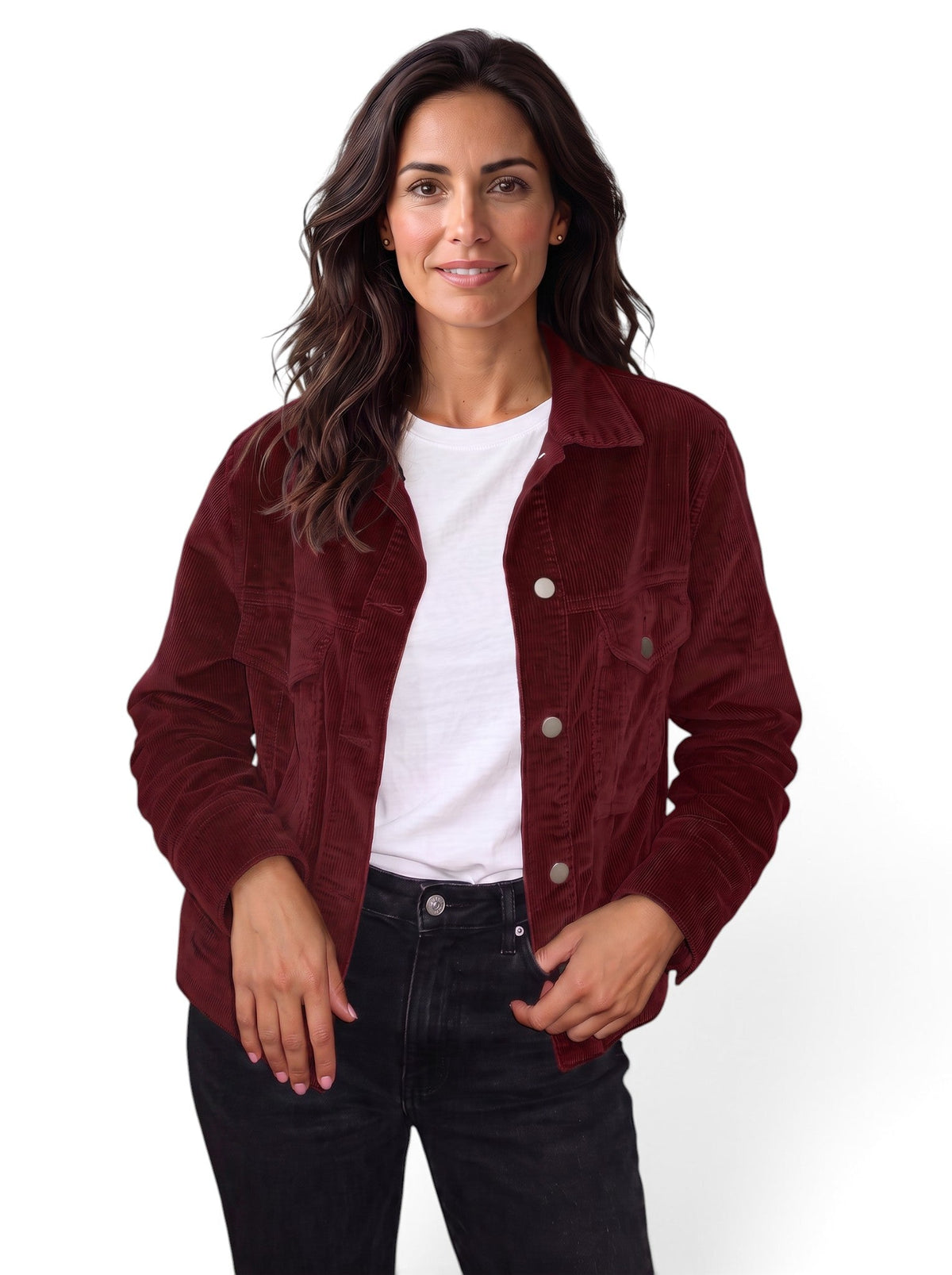 Chaqueta Mujer Casual de Corte Relajado y Versátil