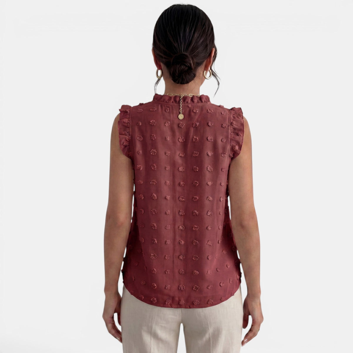 Blusa Mujer Volantes Elegante