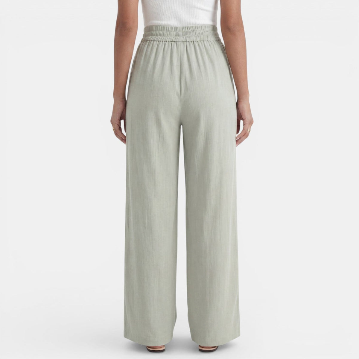 Pantalón Lino Mujer Ancho