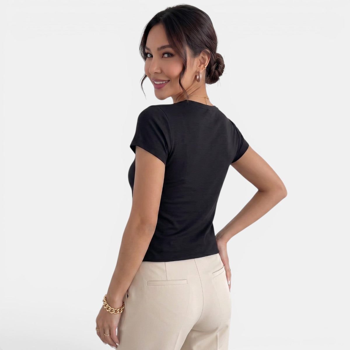Camiseta Mujer Cuello U