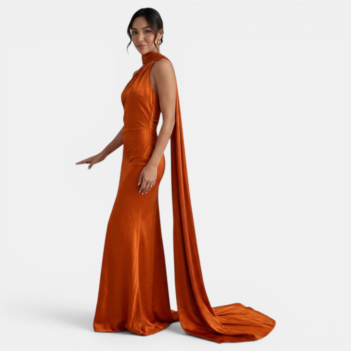 Vestido Largo Mujer Halter Elegante