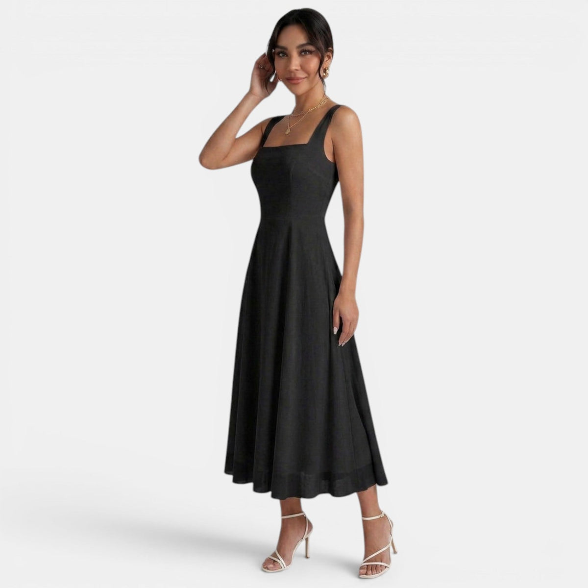 Vestido Midi Verano Elegante Mujer