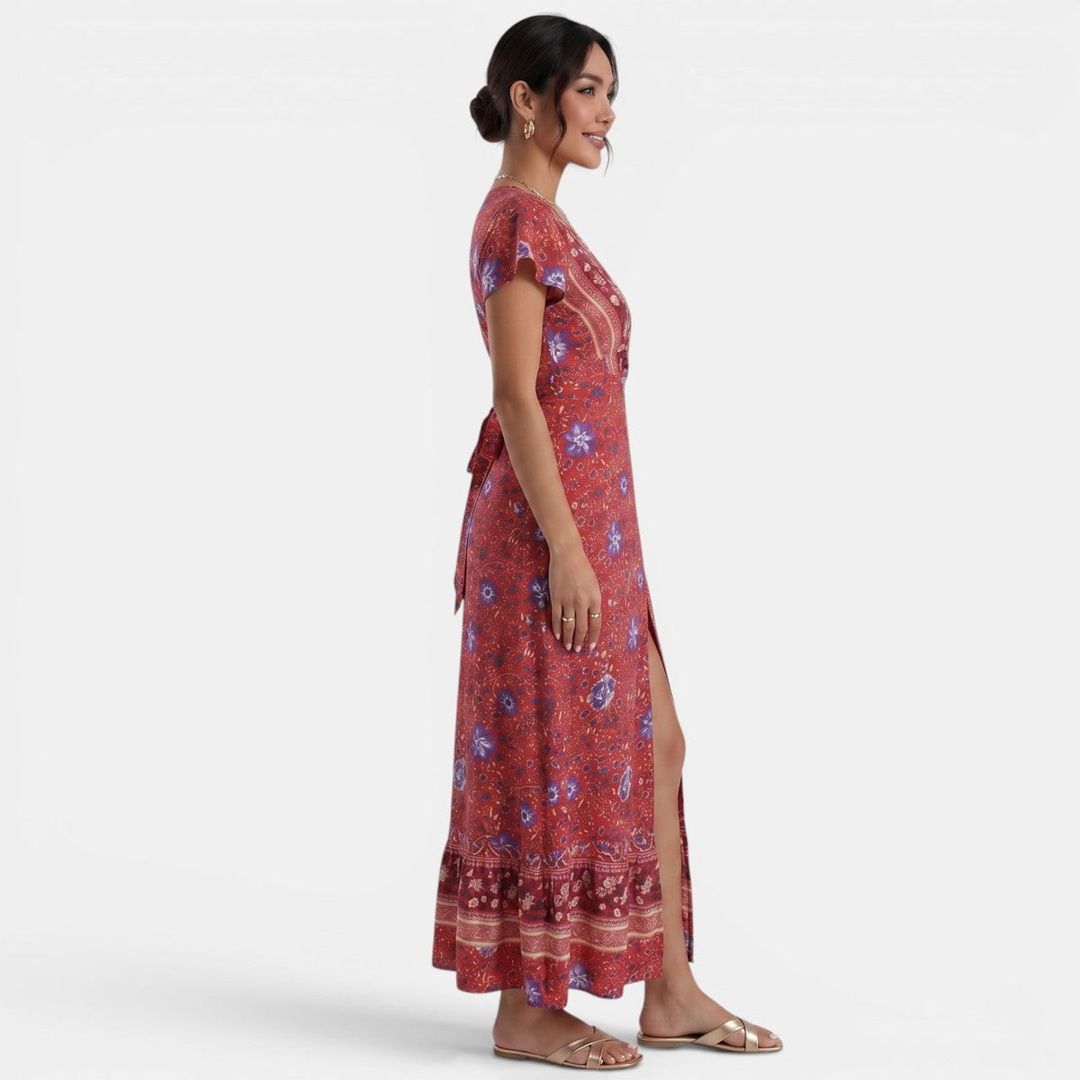 Vestido Largo Floral Mujer