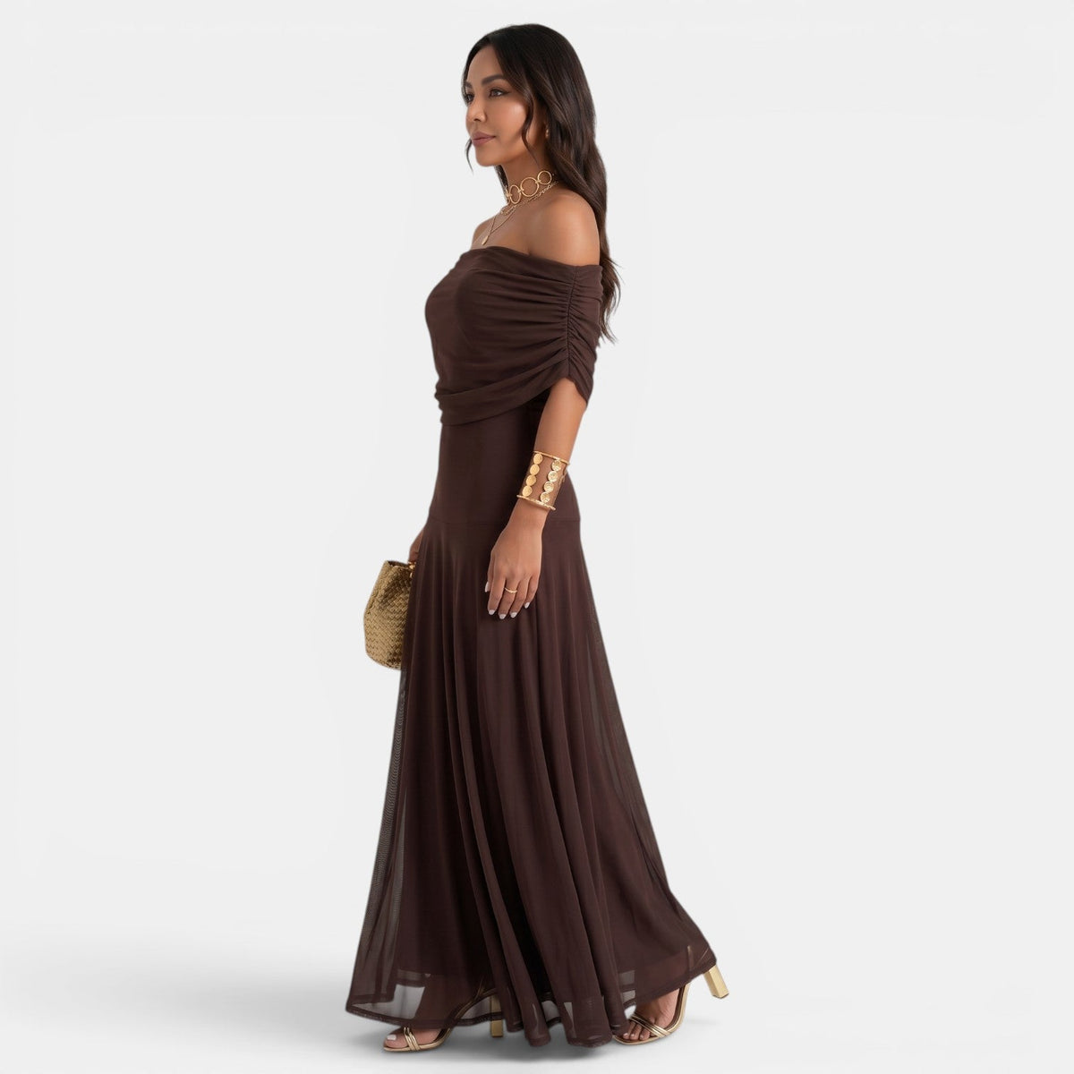 Vestido Largo Mujer Un Hombro