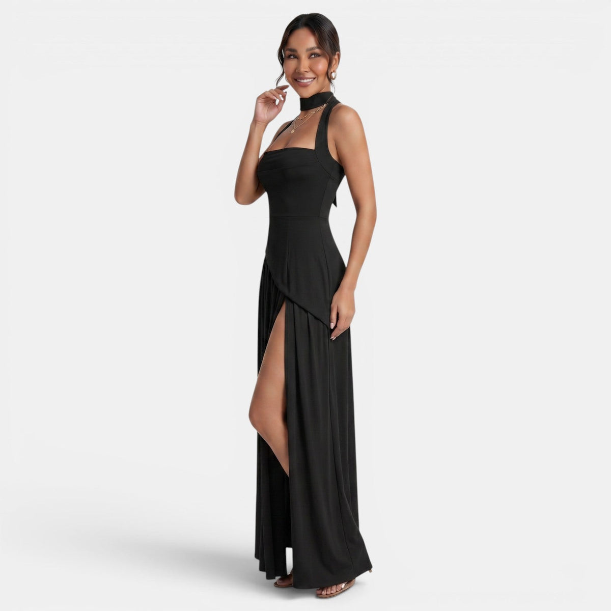Vestido Minimalista Mujer Slim Fit
