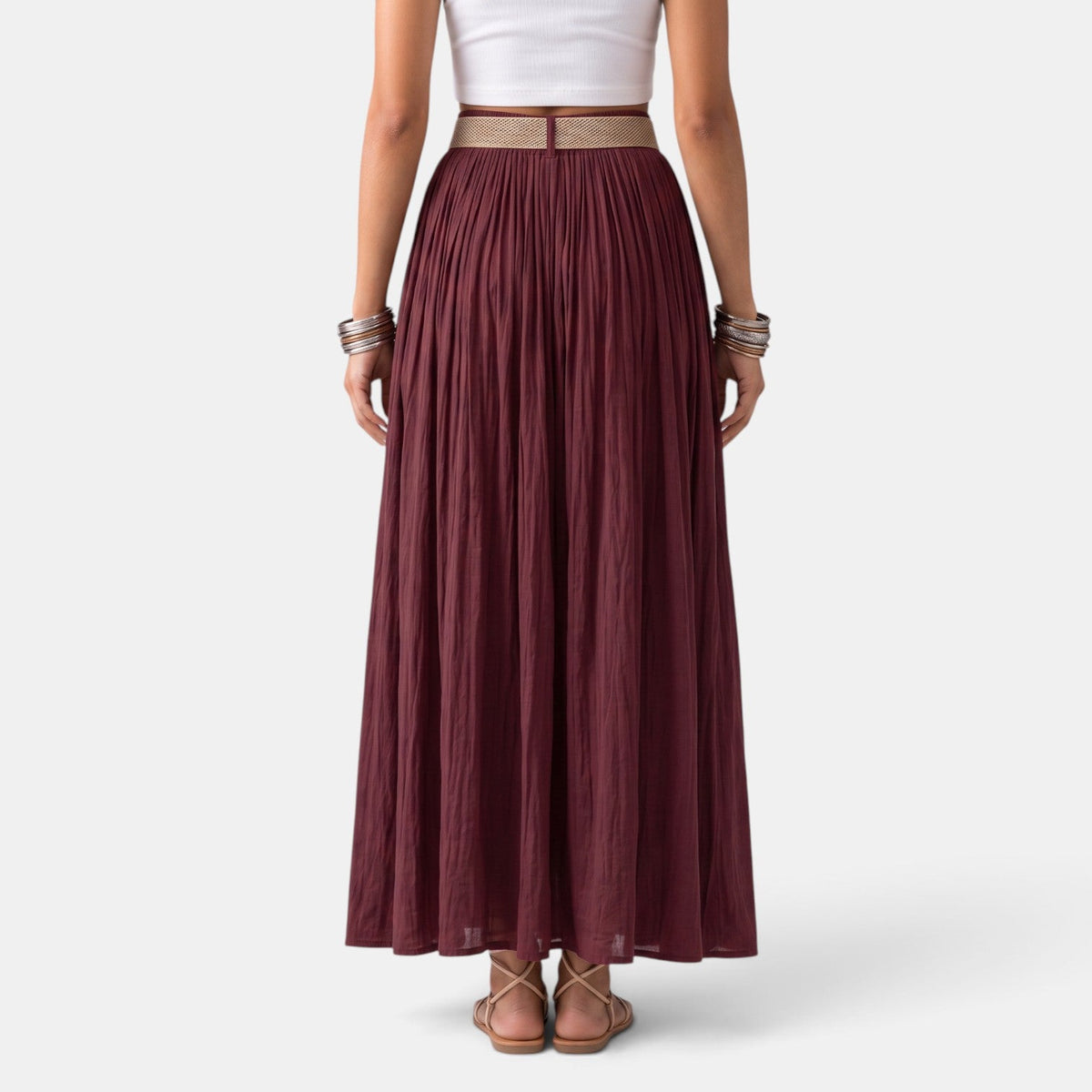 Falda Maxi Mujer Cintura Elástica