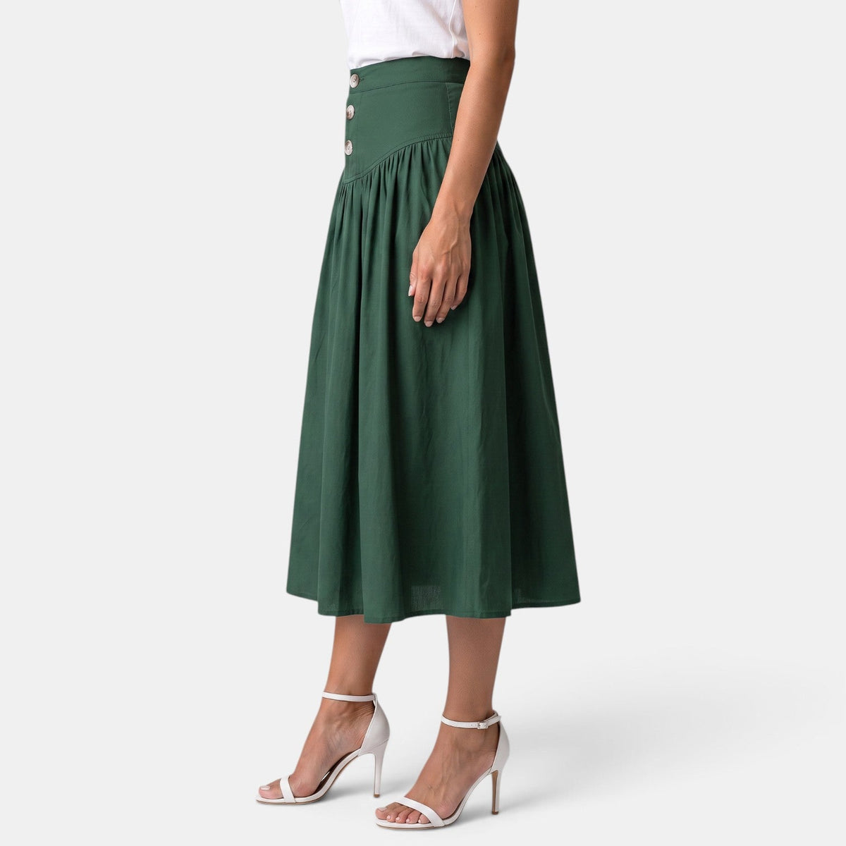 Falda Midi Mujer Línea A
