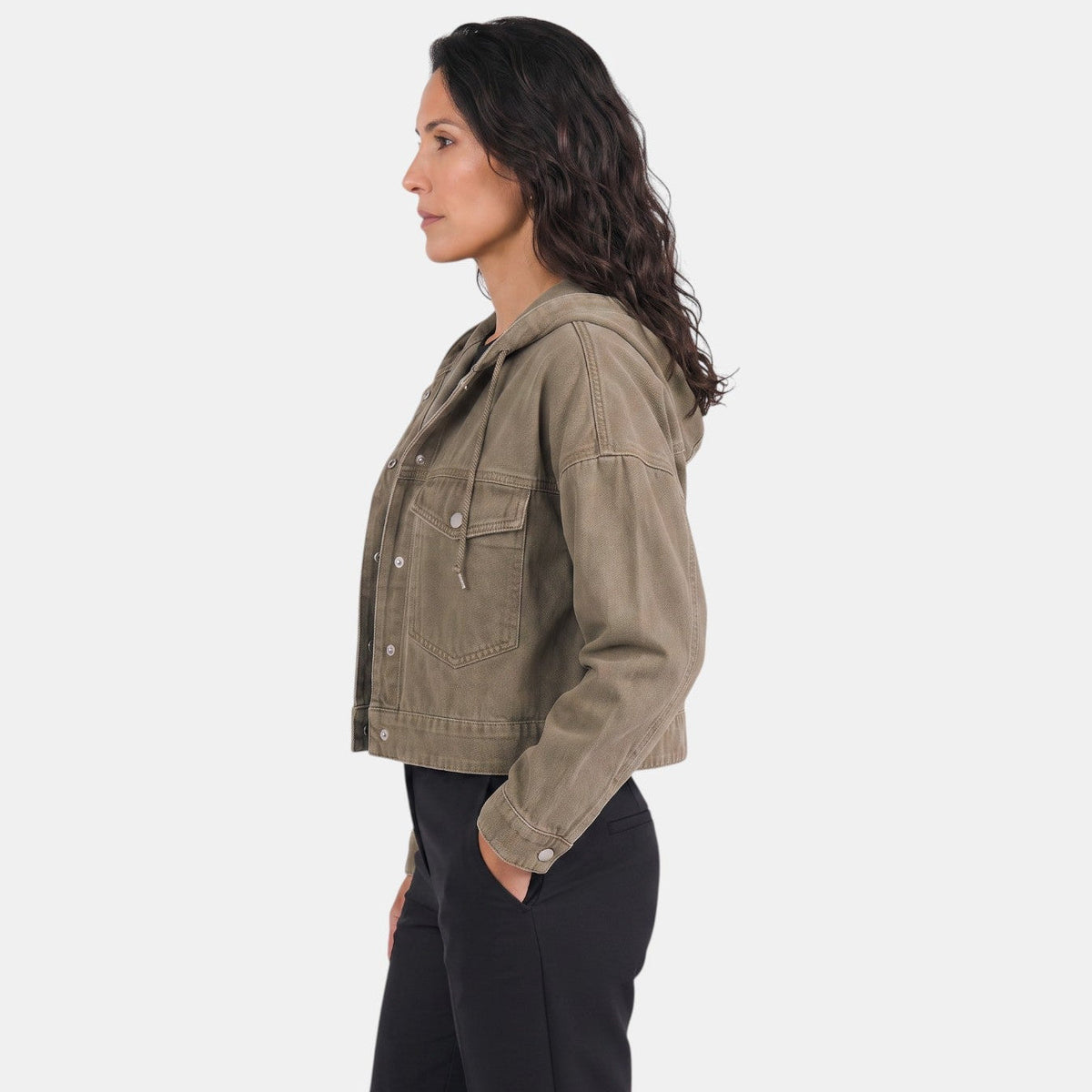 Chaqueta Vaquera Mujer Premium con Capucha