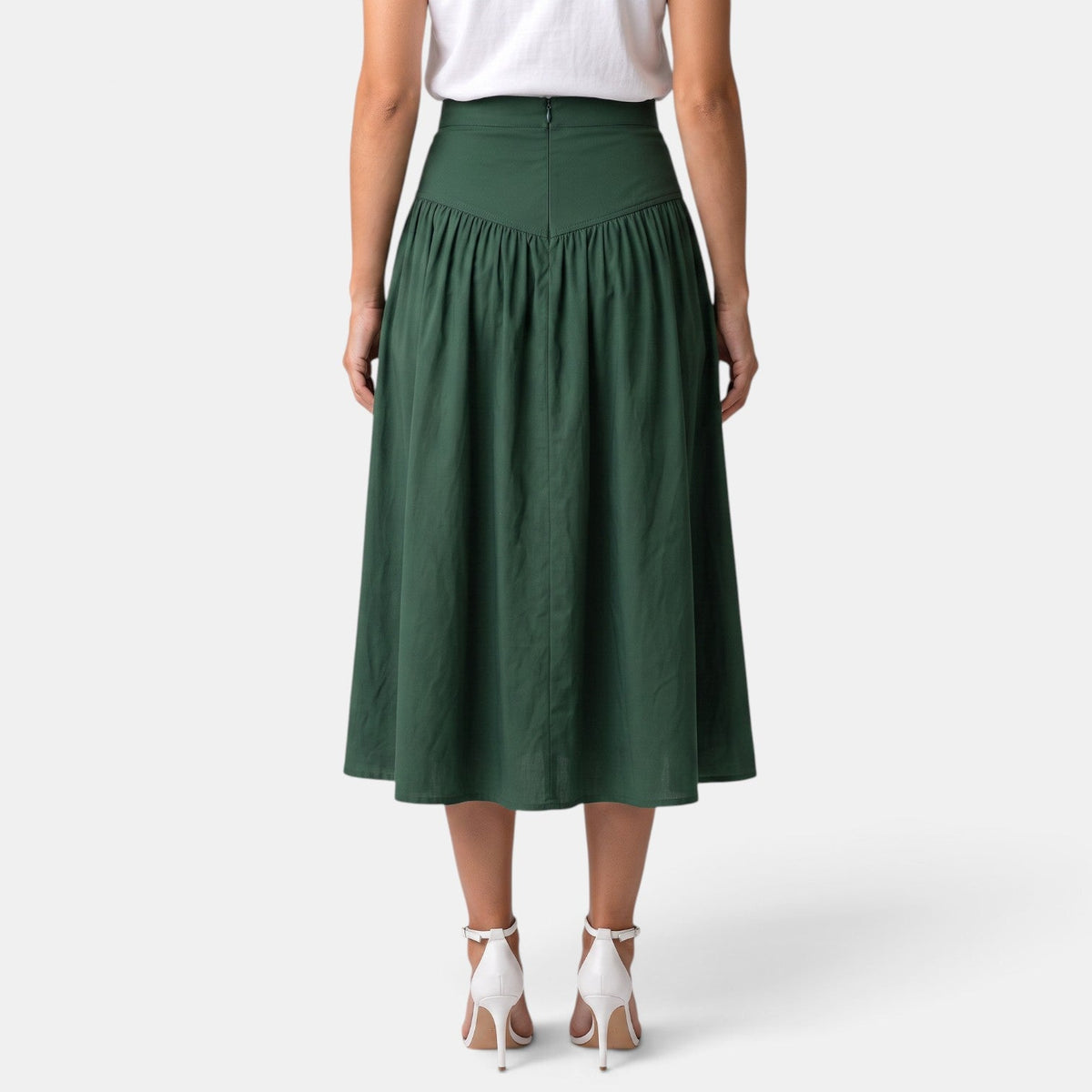 Falda Midi Mujer Línea A