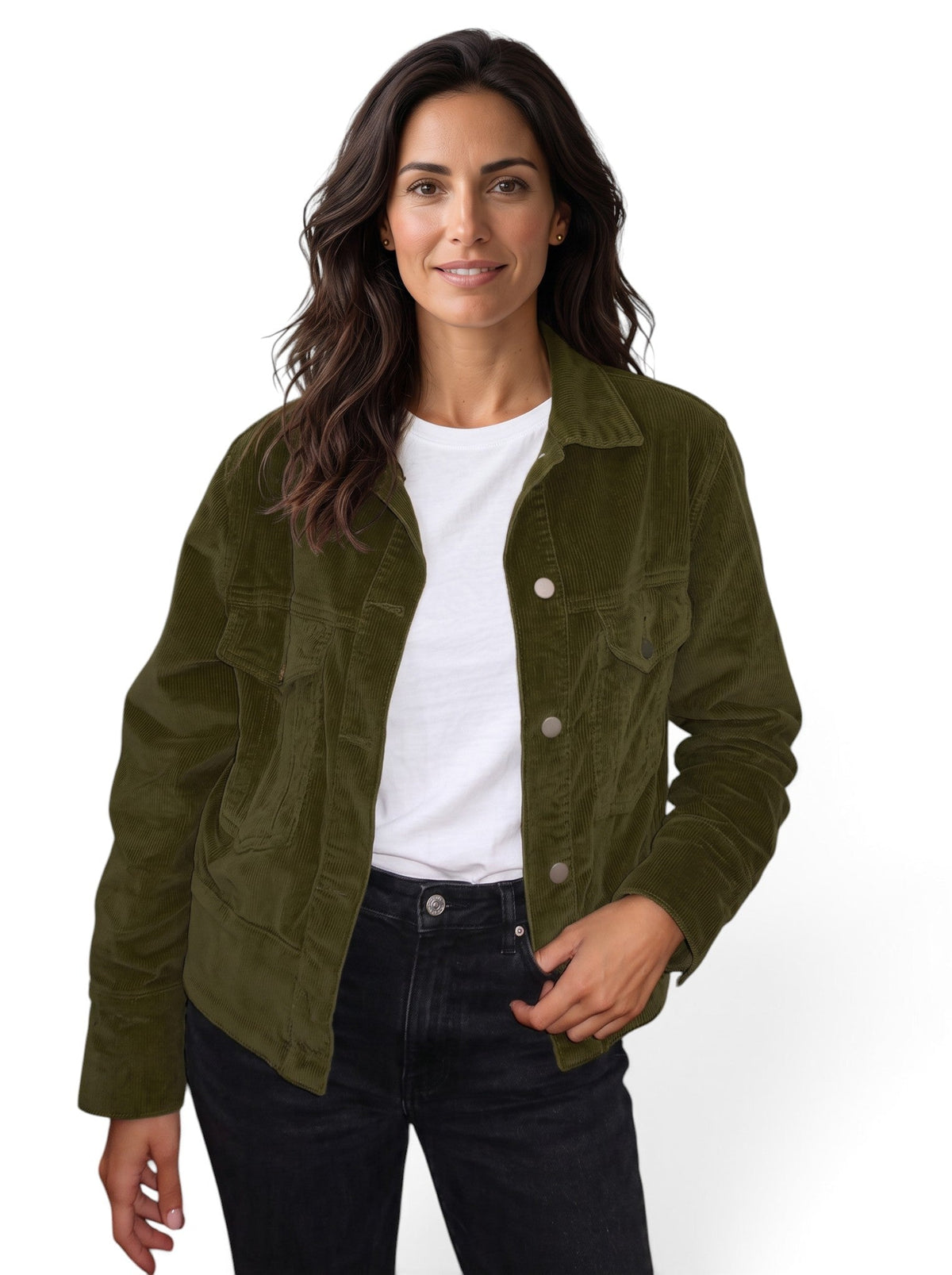 Chaqueta Mujer Casual de Corte Relajado y Versátil