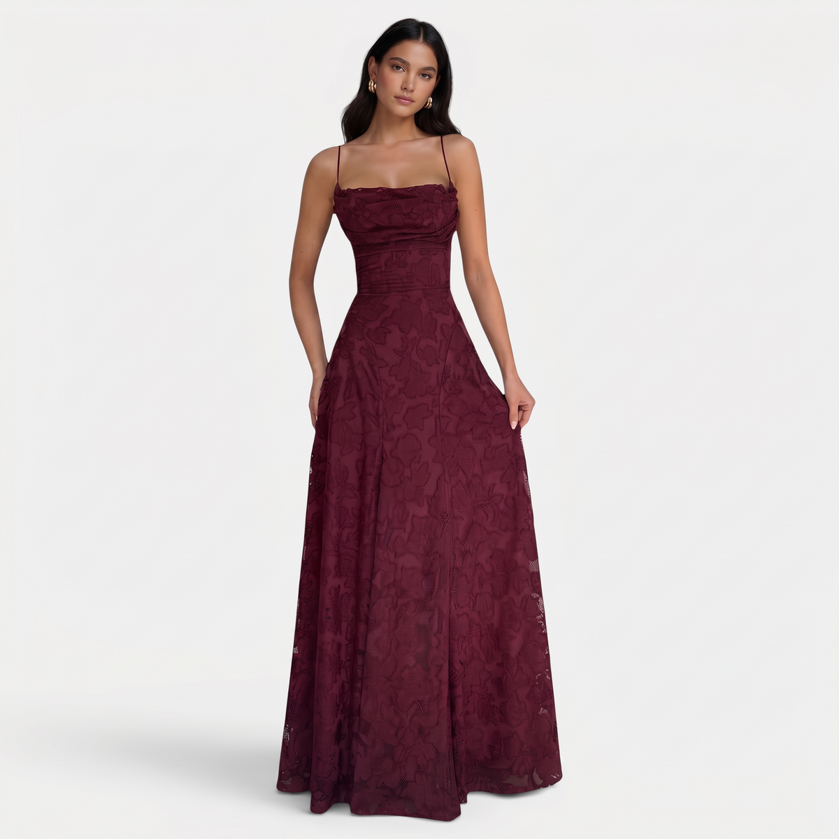 Vestido Mujer Ajustado Sin Espalda con Lazos