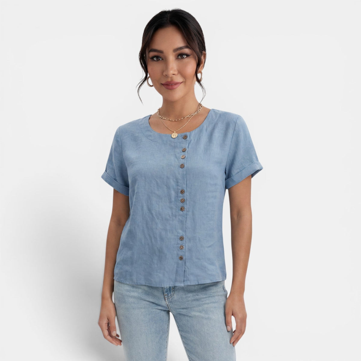 Camiseta Mujer Algodón Manga Corta